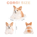 2.2lbs Corgi Dog Plush – Handmade Realistic Weighted for Dog Lovers & Kids