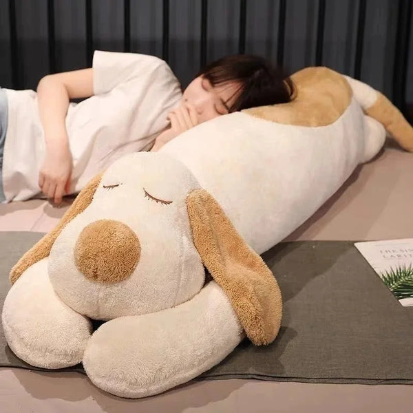 Giant Dog Plush Toy Big Sleeping Dog Stuffed Puppy Doll Soft Animal Toy