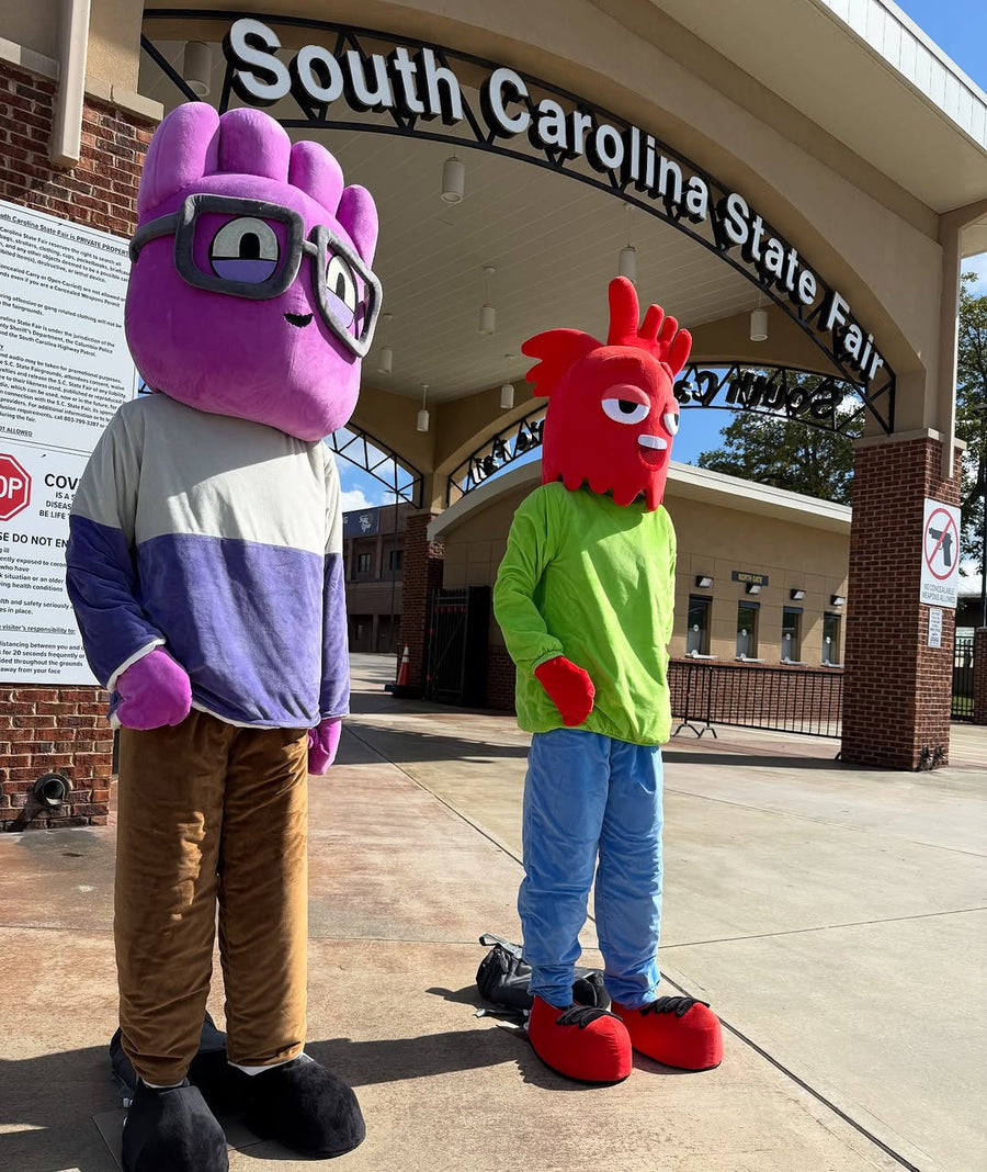 Custom corporate brand mascot costume handcrafted by JollyAnime