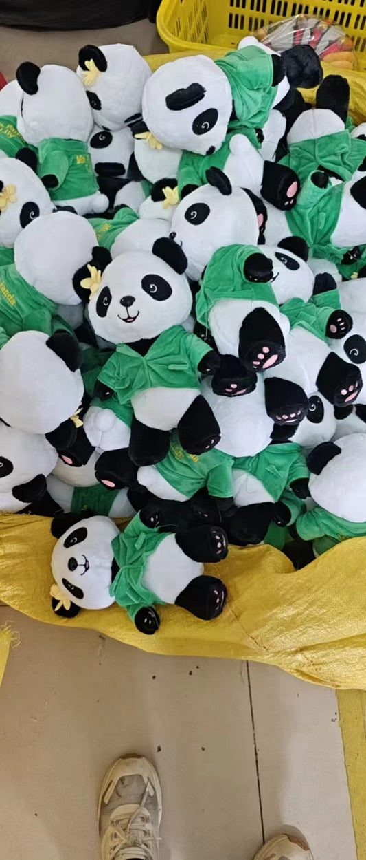 Ms. Panda Lily plush mass production batch