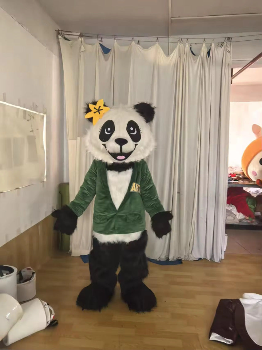Ms. Panda Lily full-size mascot costume completed