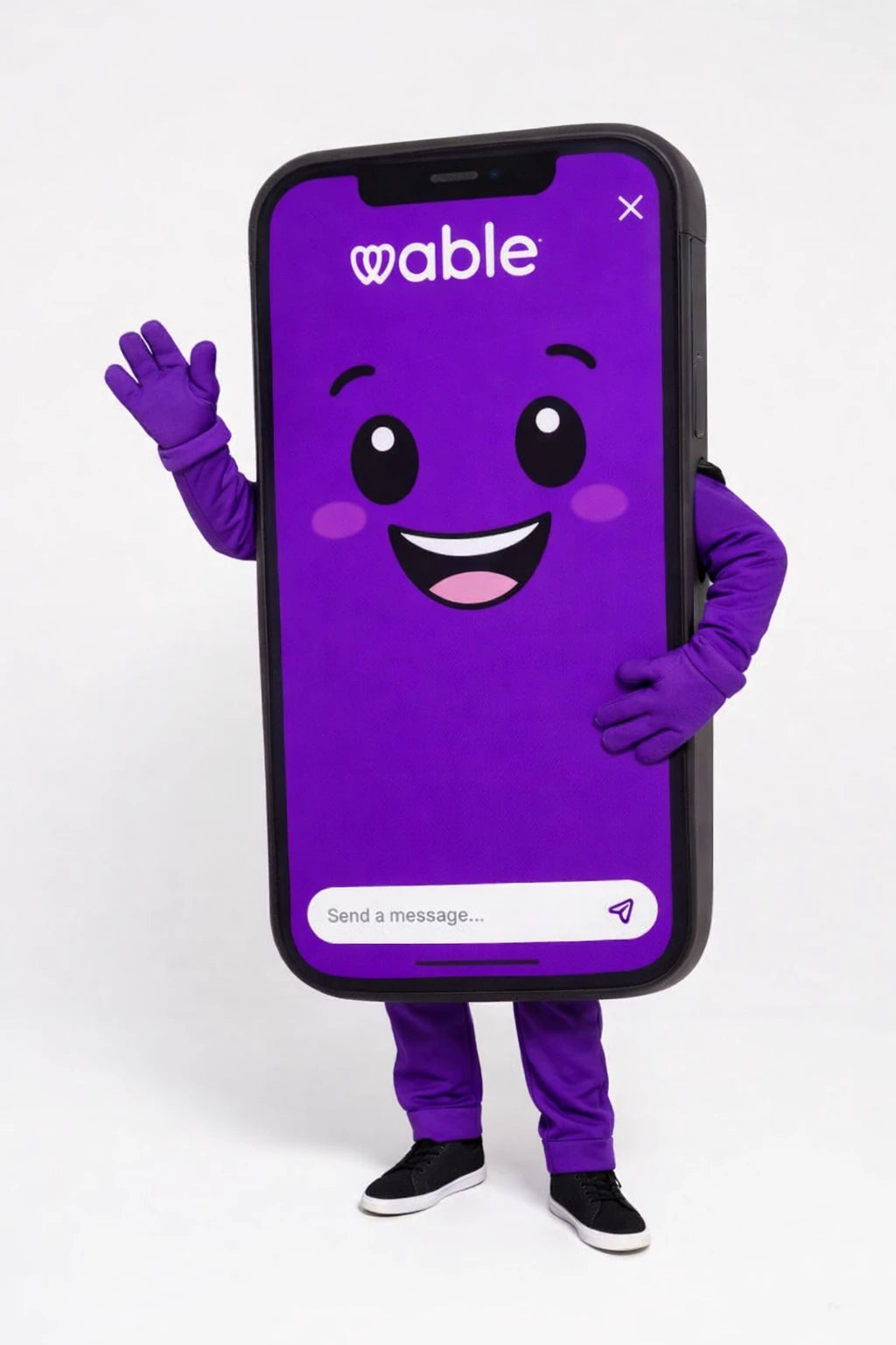 Wable phone mascot — client's reference illustration