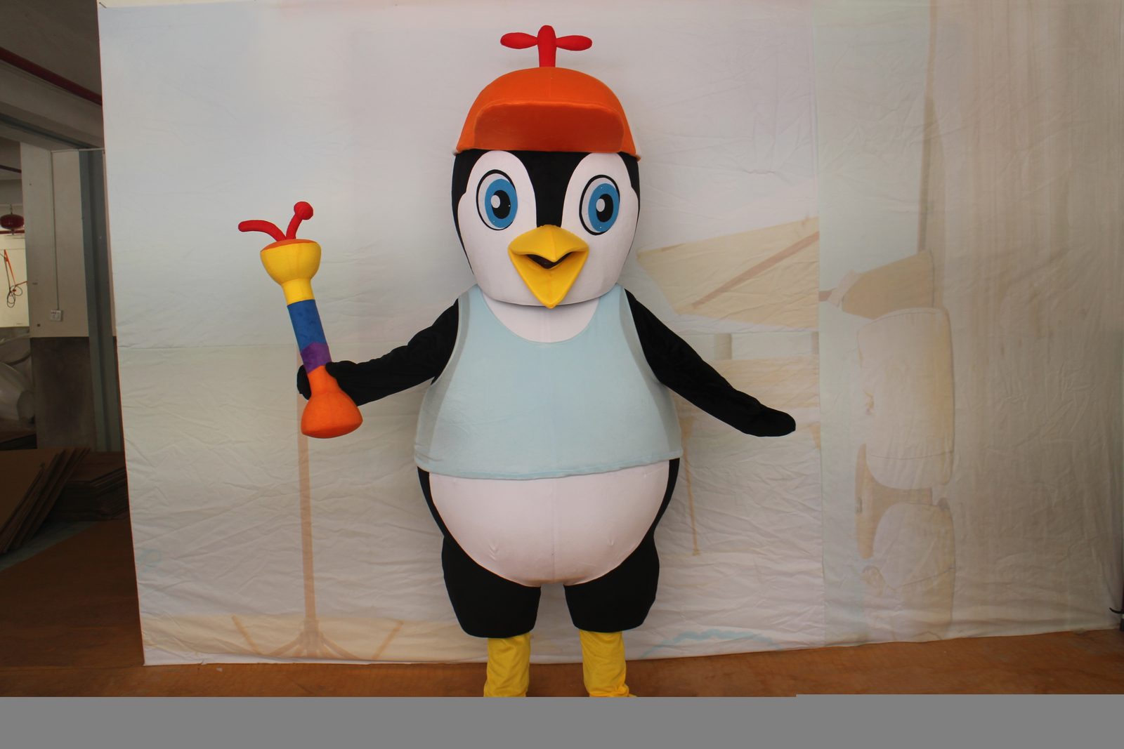 Penguin mascot costume propeller cap — custom built by JollyAnime