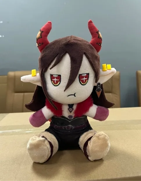 Custom chibi plush horned character — custom plush manufactured by JollyAnime