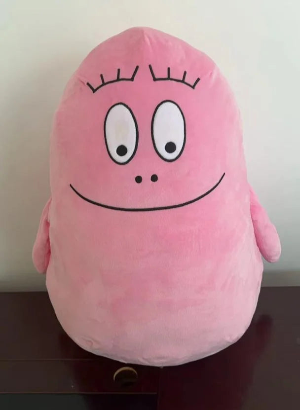 Giant pink plush pillow character — custom plush manufactured by JollyAnime